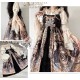 Red Maria Butterfly Shadows Blouse and Underskirt(Reservation/Full Payment Without Shipping)